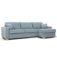 Lukas Three Seater Chaise Sofa Bed